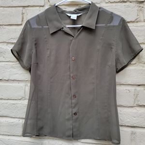 90s express sheer shirt